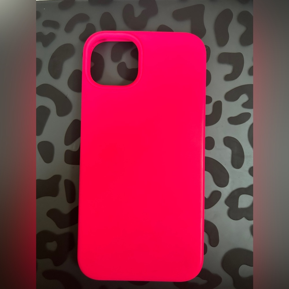 iPhone, 14+ hot pink phone case